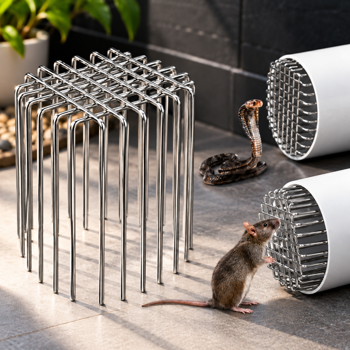 Anti-Rat Drain Mesh 4-Inch