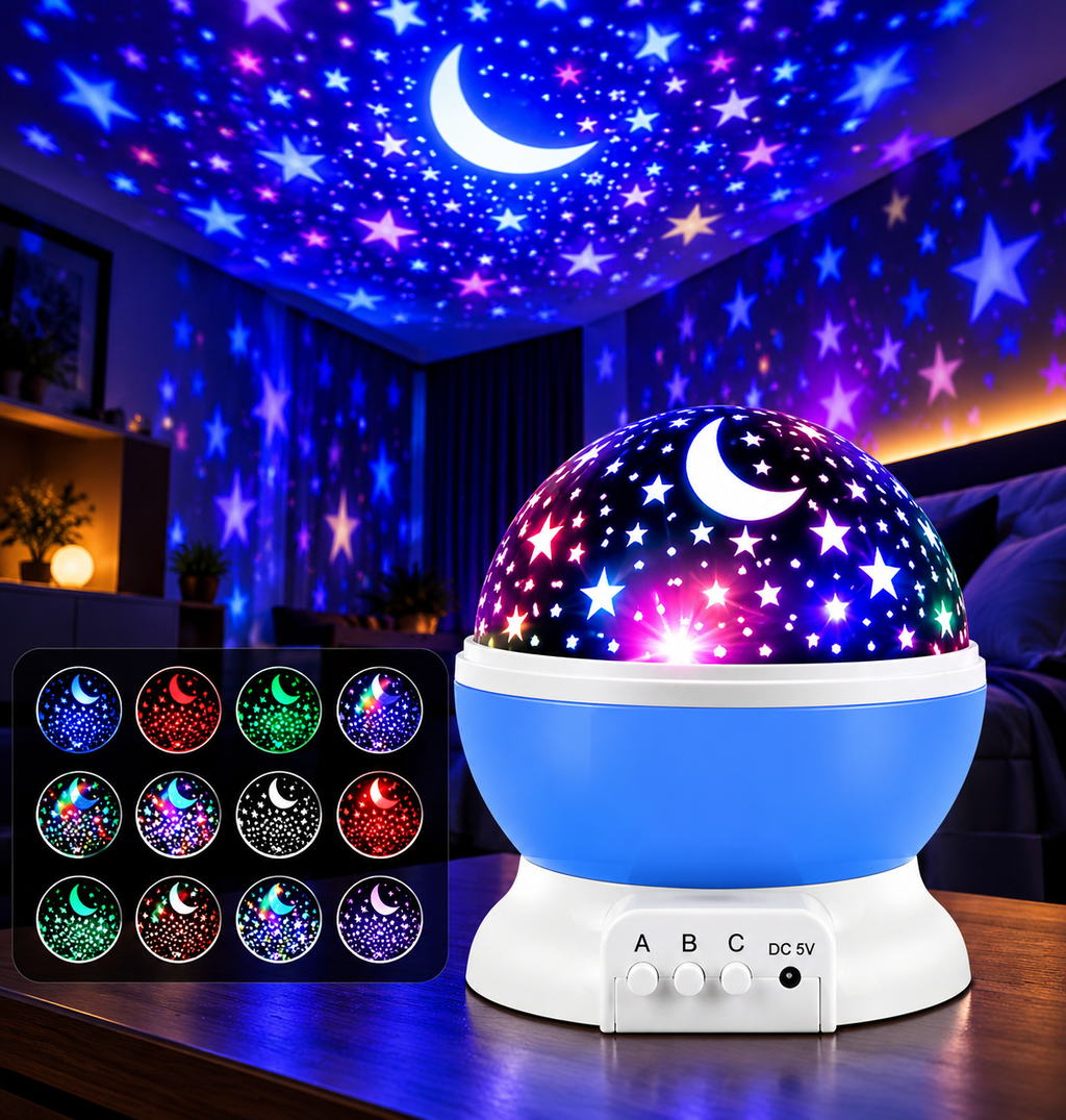 Rotating LED Projector Light