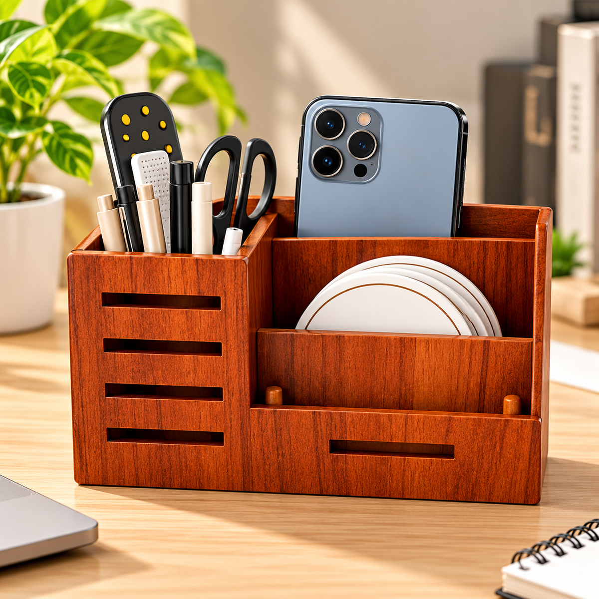 Wooden Desk Organizer