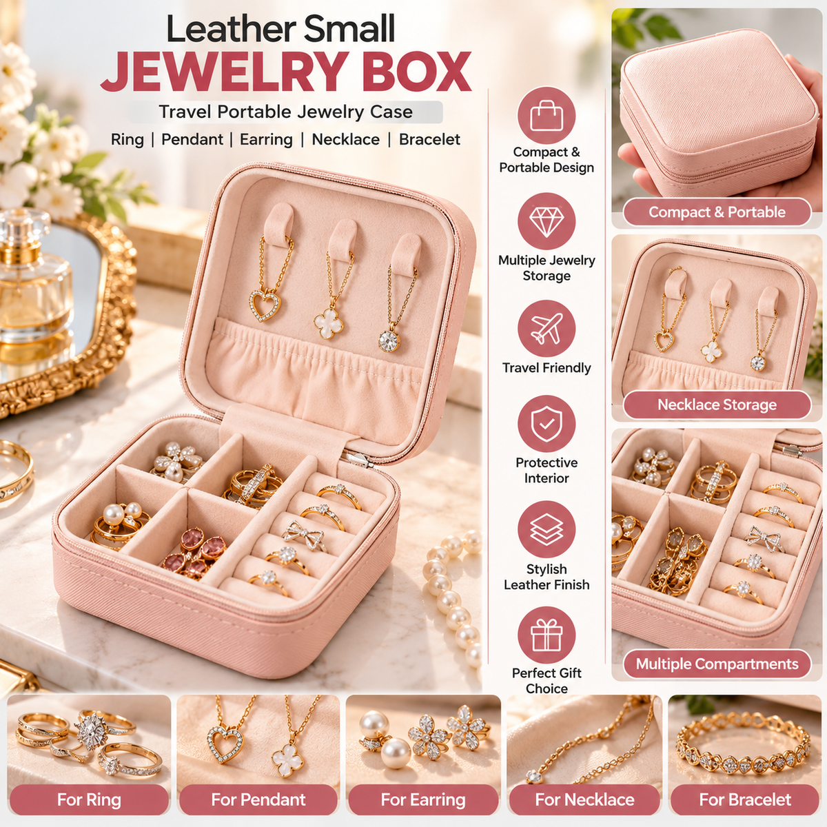 Portable Jewelry Case